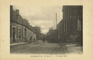 france, REBREUVE-Ranchicourt, Pas-de-Calais, Grande Rue (1905) Postcard