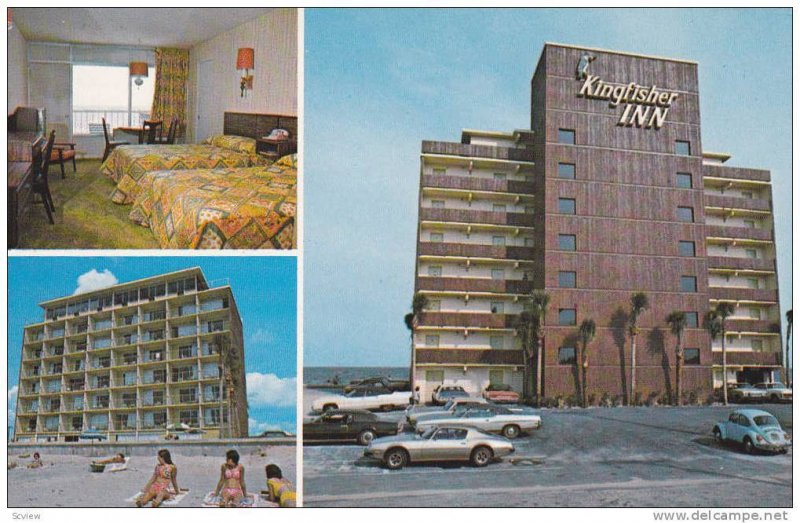 Ocean front views of the Kingfisher Inn, Garden City, South Carolina, 40-60s