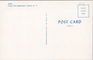 Carmel NY Carmel Fire Department Fire Hall Unused Vintage Postcard H28