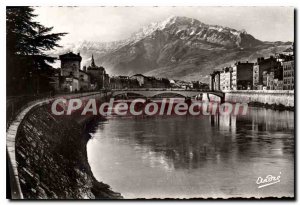 Old Postcard Grenoble The Banks Of The I'Isere And Moucherotte