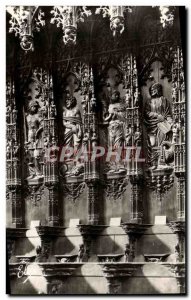 Old Postcard The Cathedral Auch Some Statues Wooden Sculpt the fifteenth Century