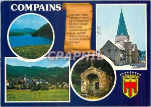 Postcard Modern Compains P D Montcineyre Lake Church General view