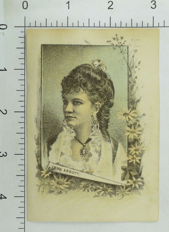 1880's A.S. Wadhams Theatrical Costumes Actress Emma Abbott Victorian Card P30