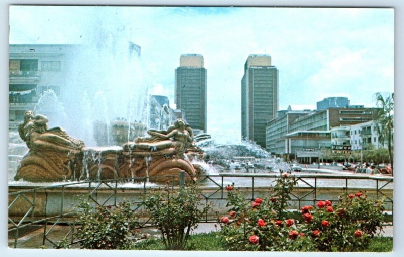 Simon Bolivar Twin Towers from Silencio District CARACAS Venezuela Postcard