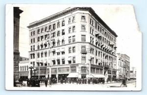 Postcard ID Boise Overland Drug Store Building Street View RPPC Real Photo  F18