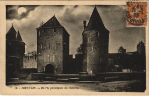 CPA Fougeres Entree principale du Chateau (1237761) 