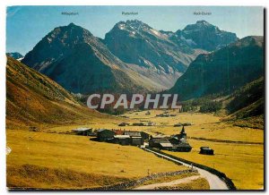 Postcard Modern bei Davos Sertig Dorfli