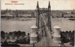 Hungary Budapest Erzsebet Hid Postcard C073