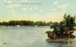 CT - Hartford. Dog Island and Connecticut River