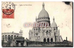 Postcard Old Paris Church of the Sacred Heart