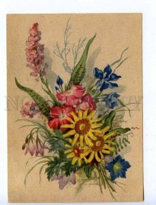 218811 GERMANY flowers old postcard