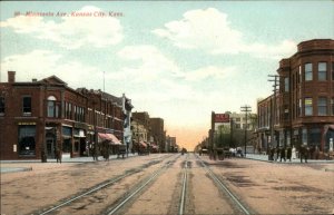 Kansas City KS Minnesota Ave c1910 Postcard