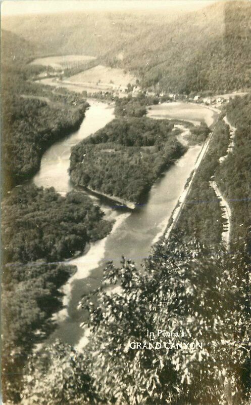 Pennsylvania Airview Grand Canyon 1930s RPPC Photo Postcard 21-13513