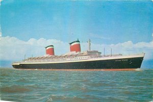 Postcard Transportation Sea Cruise liners the united states newport atlantic