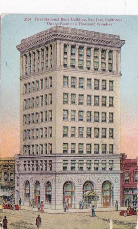 California San Jose First National Bank Building 1911