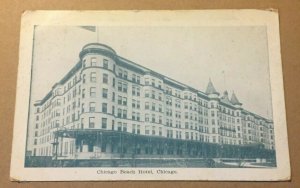 1908 USED PENNY POSTCARD - CHICAGO BEACH HOTEL, CHICAGO, ILL.