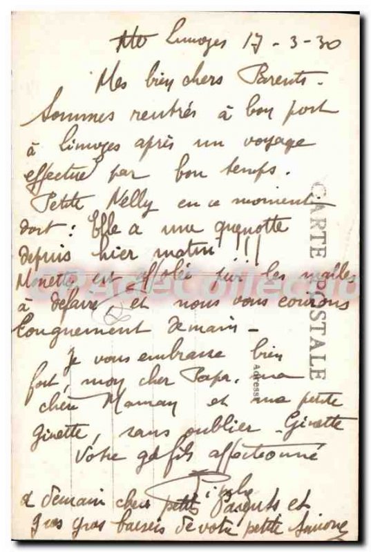 Old Postcard Limoges Le Pont Saint Martial