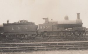 LMS 8559 Class 0-6-0 Cauliflowers Train Antique Real Photo Postcard