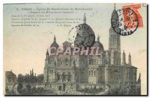 Old Postcard Paris Church of the Sacred Heart of Montmartre Monument Appearan...