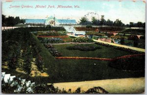 Sunken Gardens Mitchell Park Milwaukee Wisconsin WI Fireproof Plant Postcard