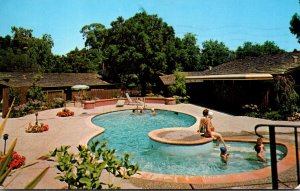 California Los Gatos La Hacienda Inn Swimming Pool 1964