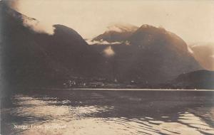 Leon Nordfjord Norway Scenic View Real Photo Antique Postcard J45397