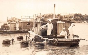 Mikimoto Pearl Island Japan Toba Bay Women Divers Real Photo Postcard AA109433