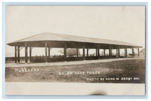 c1907 Paddock's Salem Race Track Rand Derry Rockingham NH Photo RPPC Postcard 