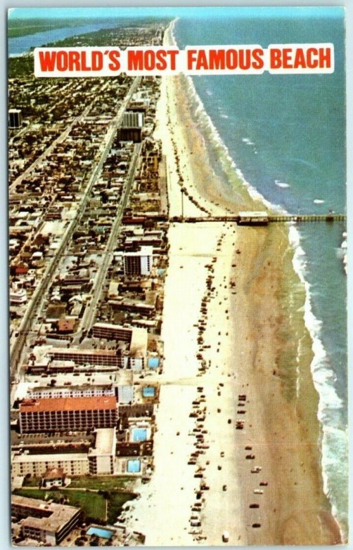 Postcard - World's Most Famous Beach - Daytona Beach, Florida 