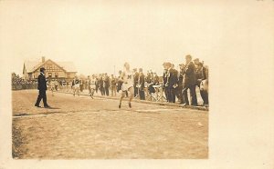 Waterville ME Colby College Track & Field Events Atkins Studio RPPC A-6