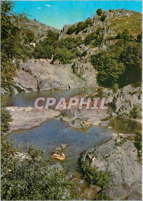 Postcard Modern Lozere Bathing river does