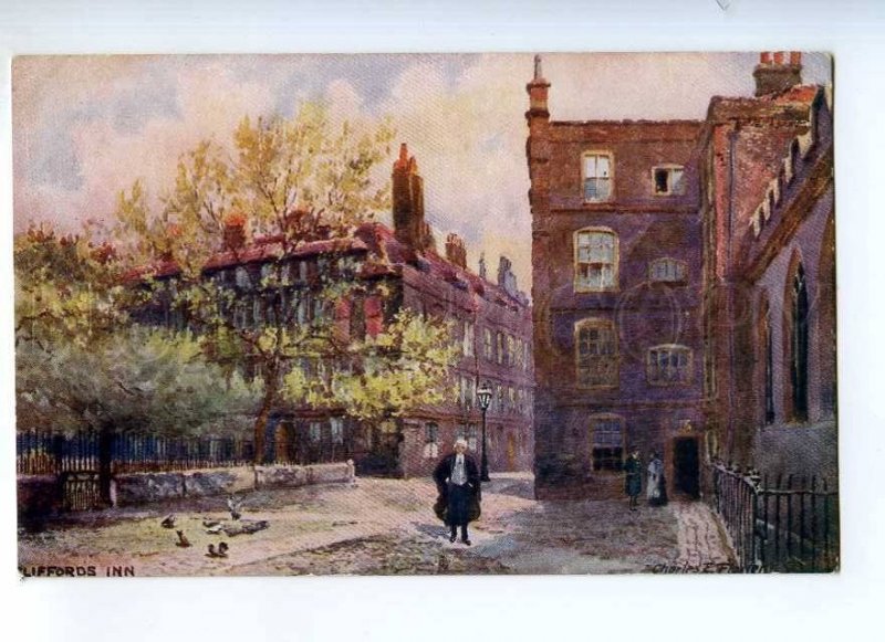 235803 UK Charles FLOWER Cliffords Inn Vintage TUCK postcard