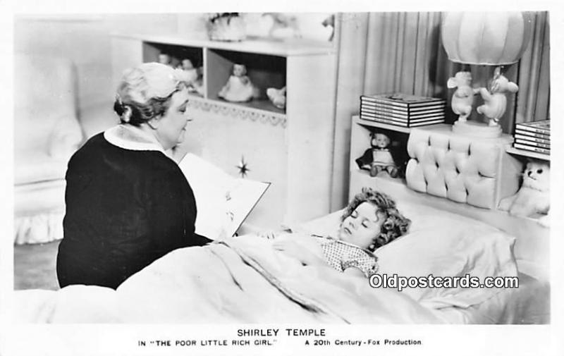 Actress Shirley Temple The Poor Little Rich Girl Unused 