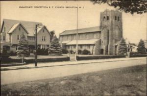 Bridgeton NJ RC Church & Home Old Postcard