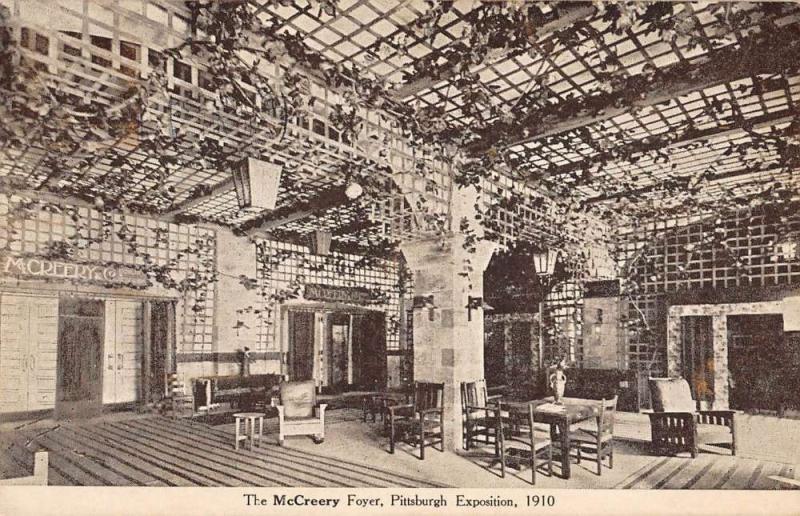 Pittsburgh Pennsylvania McCreery Foyer Interior Antique Postcard K95408