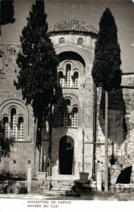 Greece Byzantine Monastery of Daphni Chaïdari RPPC 07.05