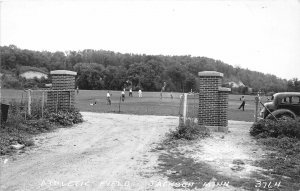 H57/ Jackson Minnesota RPPC Postcard c1940s Athletic Field Baseball  168