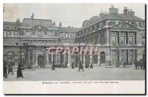Old Postcard Paris the Board of the Royal Palace Place State