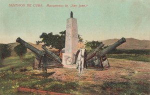 SANTIAGO DE CUBA~MONUMENTO DE SAN JUAN~1900s POSTCARD