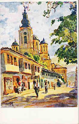 Sarajevo - Street Scene - T. Chvrakitch Artist  #1