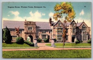Windsor Farms  Richmond  Virginia  Postcard