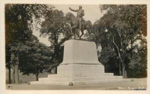 c1910 Washington Statue Hotel West Point New York RPPC Real Photo 10823