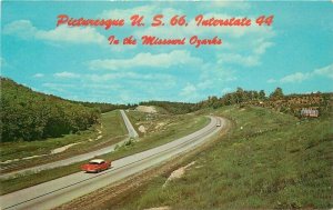 Picturesque View Interstate Hwy US 66 Missouri Ozarks Teich Postcard 21-10145