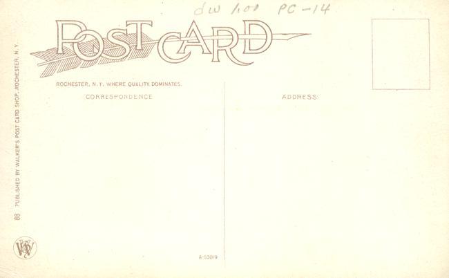 Upper Falls on Genesee River - Rochester, New York - WB