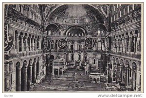 Interieur De Ste. Sophie, Istanbull, Turkey, 1900-1910s