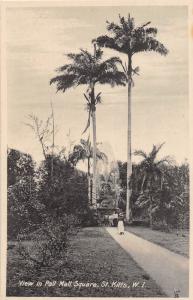 E58/ Foreign Postcard Carribean c1910 St Kitts West Indies Pall Mall Square