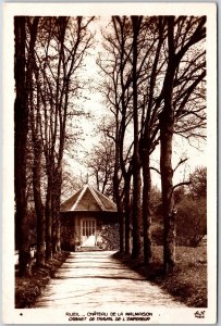 Rueil - Chateau De La Malmaison Cabinet De L'Empereur Real Photo RPPC Postcard