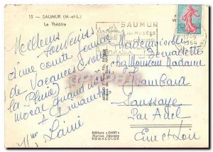 Postcard Modern Saumur M and L Theater