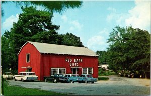 Postcard Alabama Oxford Fort McClellan Area The Red Barn Gift Shop 1960s V186