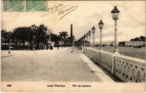 PC CPA BRAZIL, RIO DE JANEIRO, CAES PHAROUX, VINTAGE POSTCARD (b11460)